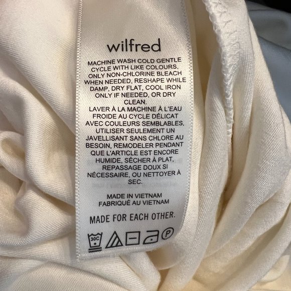 ARITZIA WILFRED CREAM MIDI DRESS - Picture 7 of 7